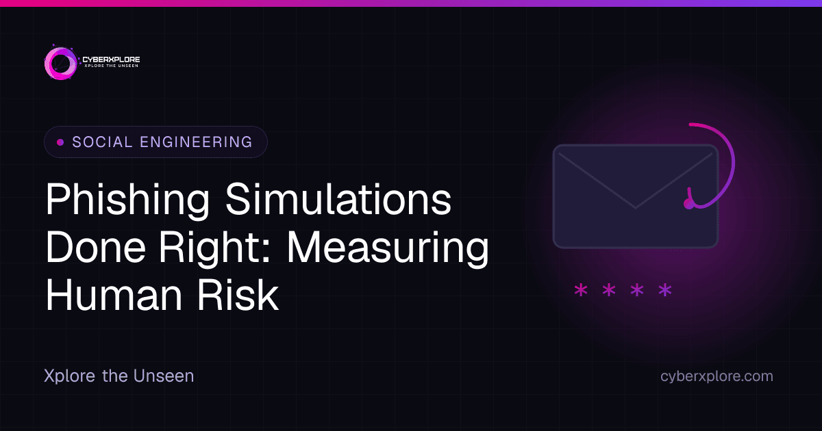 Phishing Simulations Done Right: Measuring Human Risk
