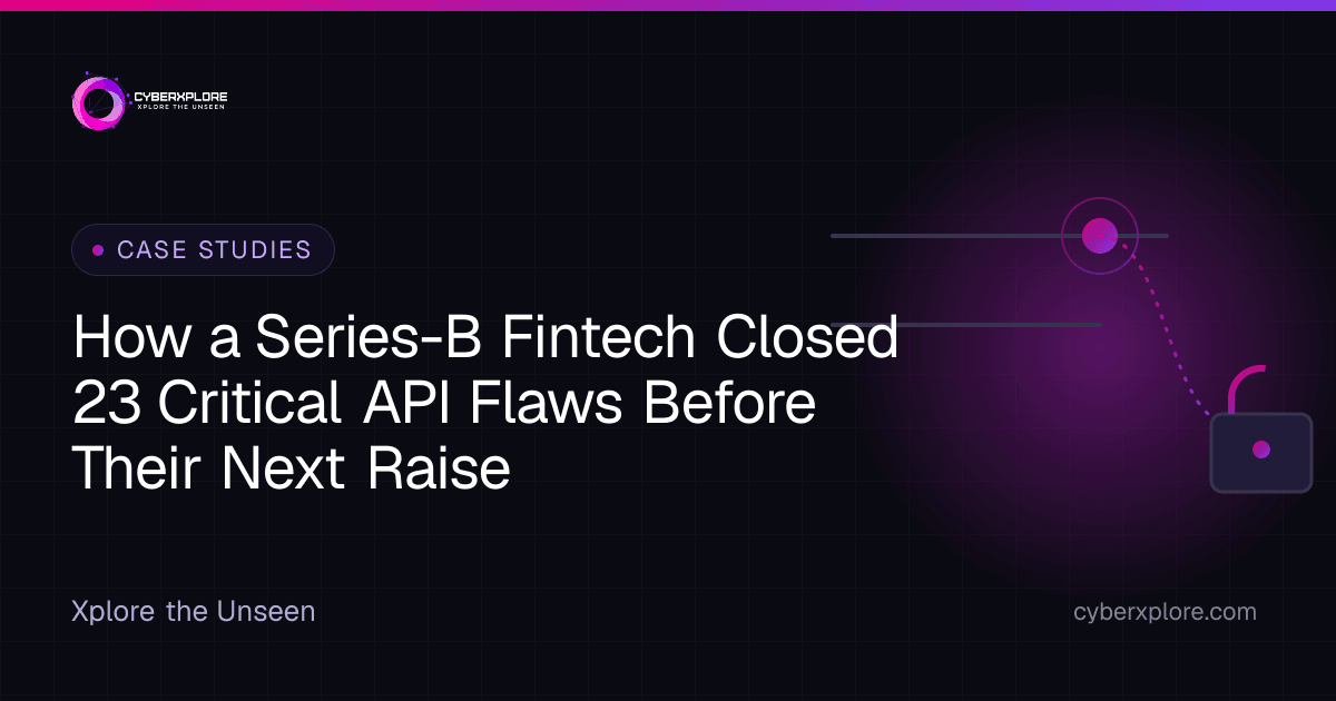 How a Series-B Fintech Closed 23 Critical API Flaws Before Their Next Raise