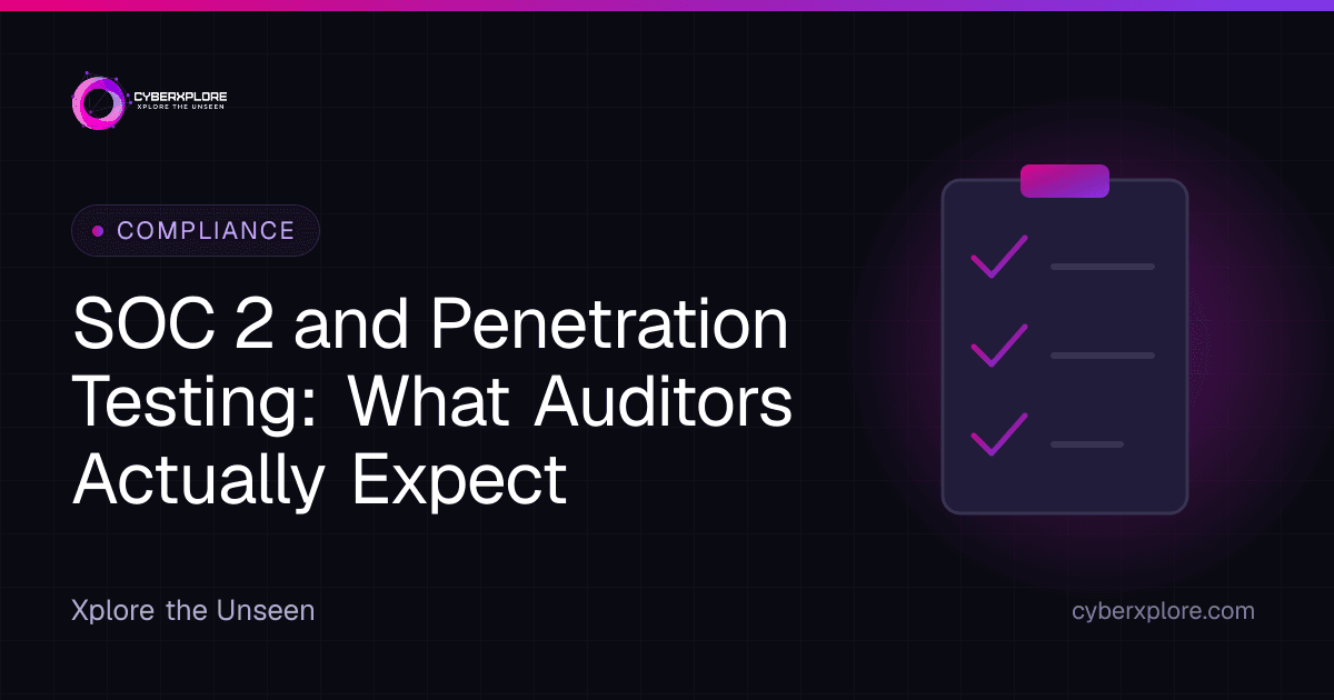 SOC 2 and Penetration Testing: What Auditors Actually Expect